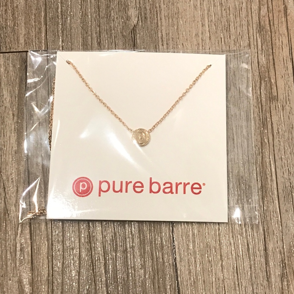 Pure Barre Circle P Logo Necklace